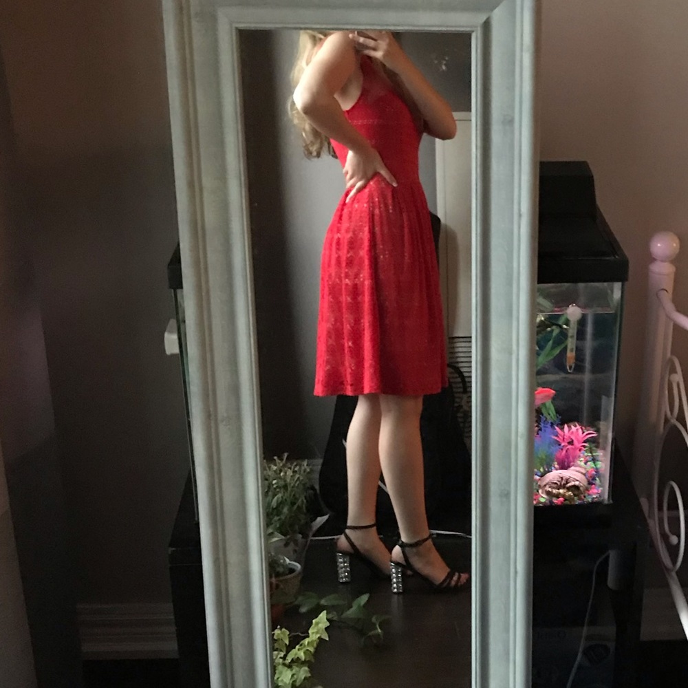 Anthropologie Postmark red open-back midi dress - Picture 3 of 11